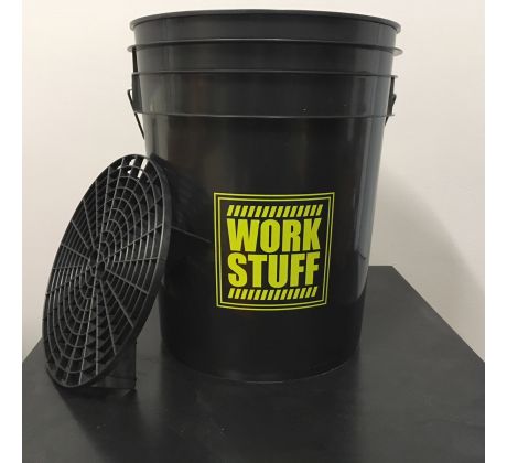 WORK STUFF Detailing Bucket Black - RINSE + Separator