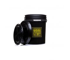 WORK STUFF Detailing Bucket Black - RINSE + Separator + Bucket lid