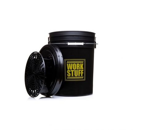 WORK STUFF Detailing Bucket Black - RINSE + Separator + Bucket lid